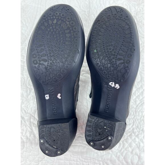 Romika Women 38 (US 6.5) Copper Studded Slip On Summer Clog Mules Shoes - Picture 7 of 11